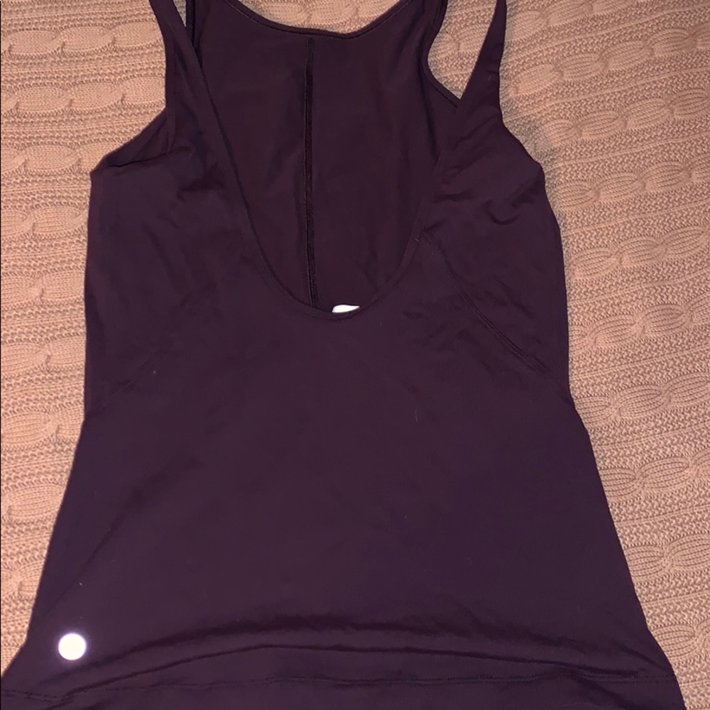 Maroon lululemon tank size 4